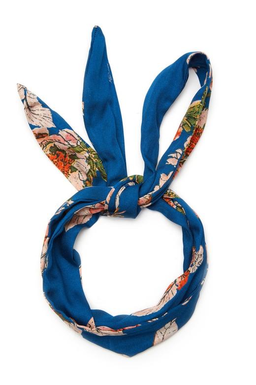 DOTACOKO 植物印花蓝色发带 5912 商品图1