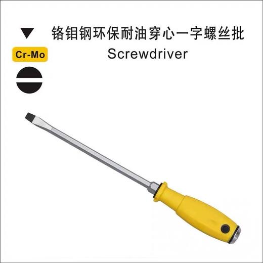 螺丝刀 可敲击穿心螺丝刀工业级通芯加力 十字穿心一字起子改锥五金工具超硬带磁性多规格 1支 商品图7