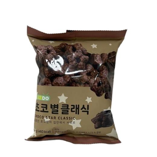 涞可 韩国巧克力味五角星甜甜圈膨化食品 76g/袋 商品图1