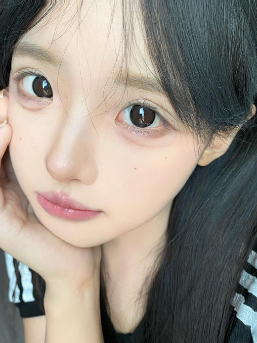 半年抛 Gugucon 笨拙可爱  14.5 着色13.8 粗边狗狗眼黑 大黑 商品图3