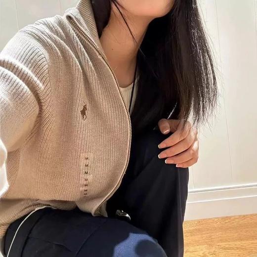 ​RL胸前经典战马logo刺绣针织毛衣拉链开衫 商品图1