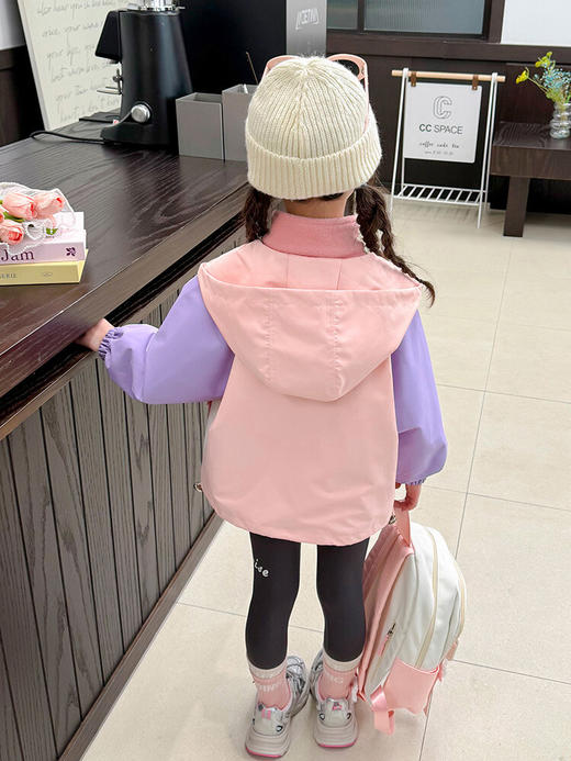 【科技三防面料，给孩子不一样的穿衣体验】女童冲锋衣外套 秋冬新款 儿童三合一可拆卸 女宝宝秋装加厚衣服外套-QQ 商品图4