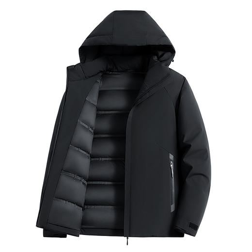 【新款DTH】大依优型大码男装连帽羽绒服保暖外套鸭绒冬季上衣男士加肥加大 商品图0