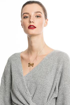 OUDAL奥黛儿 蝴蝶结造型可调项链 4500