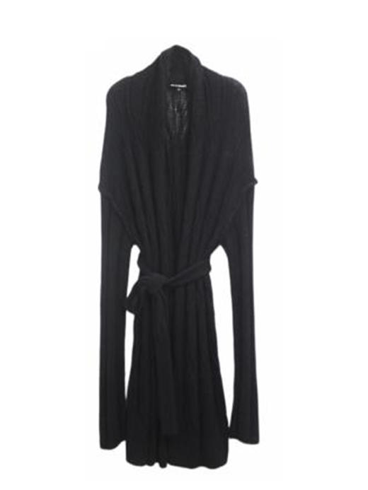 TU｜C05AW24-KW10- 针织绞花中长开衫 [ BK00黑 / GY00灰] 商品图5