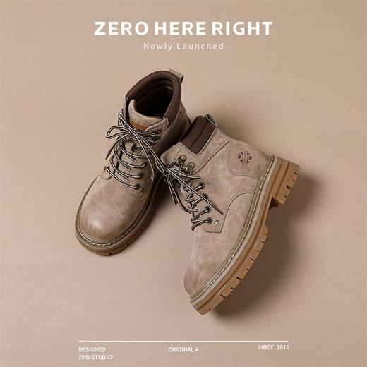 ZHR则则厚底增高马丁靴防水防滑女靴2024秋季新款百搭户外工装靴 商品图8