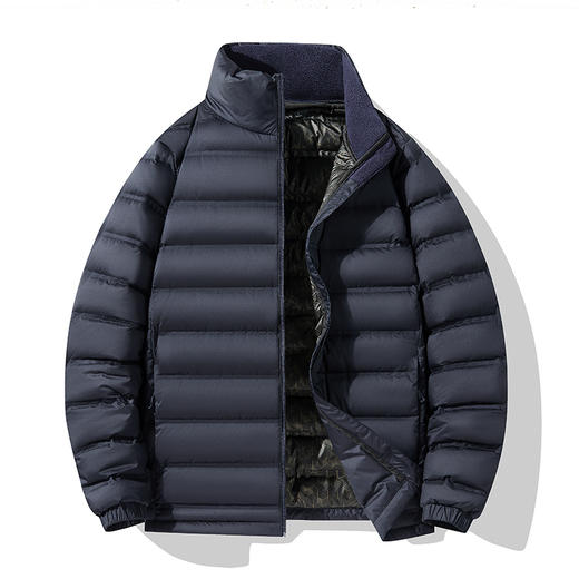 幸运鹿 时尚轻薄排骨羽绒服石墨烯科技锁温 情侣款9623168-69羽绒服 商品图5