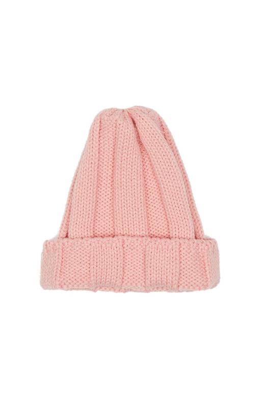 SUMMER & SAGE 粉色卷边针织帽 5855 商品图2