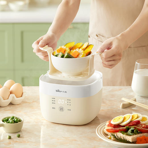 小熊煮蛋器 ZDQ-Q05E3-P01 米黄色 蛋架 商品图5