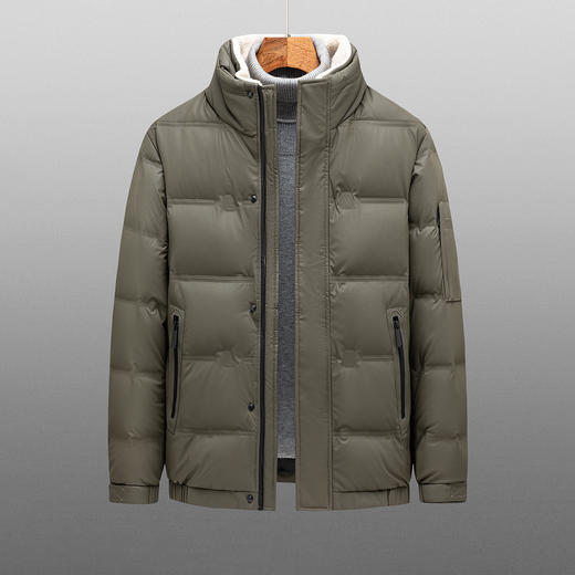 罗蒙秋冬男装商务休闲男士羽绒服舒适外套男百搭男士羽绒服简约立领男士外套 商品图5