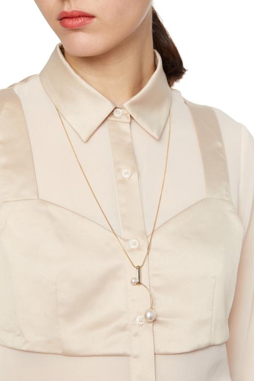 Pop Pinky 极简风珍珠项链 6188 商品图0