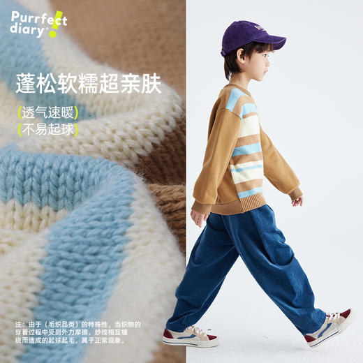 儿童美式潮酷条纹毛衣 PDMY2416 商品图4