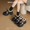 ZHR则则厚底单鞋加绒保暖乐福鞋系带小皮鞋2024新款气质百搭女鞋 商品缩略图9
