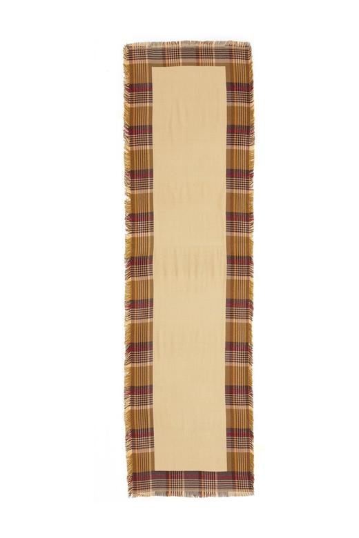 SUMMER & SAGE 格纹拼色流苏围巾 5631 商品图2