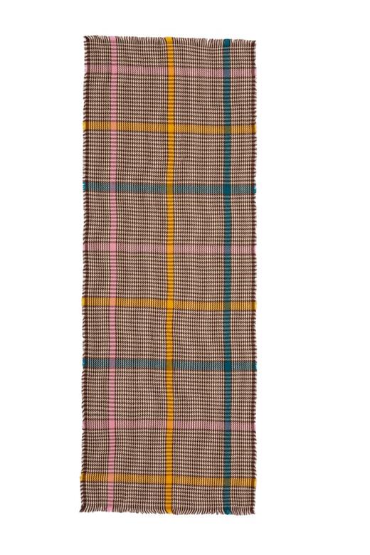 SUMMER & SAGE 千鸟格拼色围巾 5010 商品图2