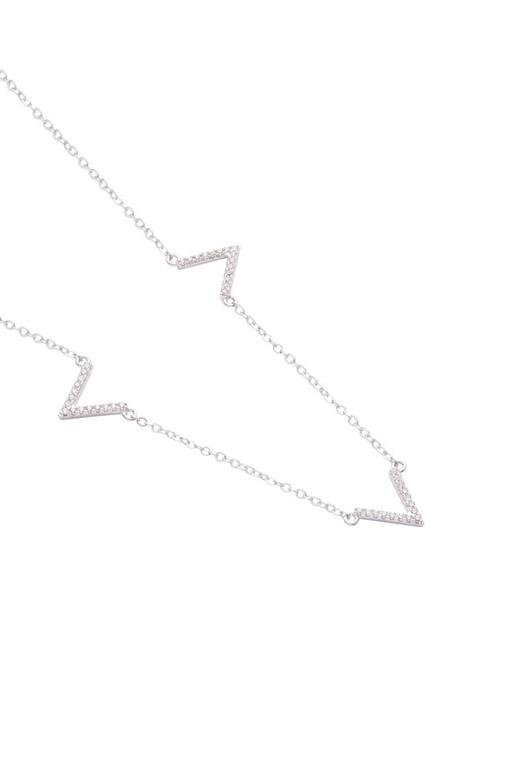 SUMMER & SAGE V字形锆石项链 4420 商品图2