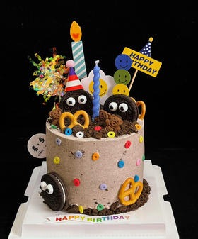 巧克力海盐奥利奥男孩女孩男生蛋糕