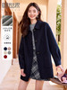 【1件72折】熙世界*双面羊毛呢外套女2025年秋冬小个子中长款羊绒呢子大衣 商品缩略图0