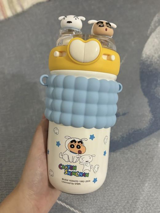 正品保真 带授权！迪士尼米奇米妮，草莓熊蜡笔小新史努比316不锈钢保温杯双饮杯 520ml 商品图3