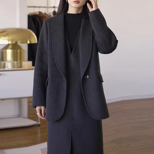 裁缝学苑AS365双面呢毛呢西装大衣外套背心连衣裙纸样女装两件套装样板 商品图5