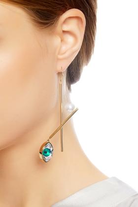 OUDAL奥黛儿 眼睛造型珍珠耳环 4970