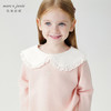 马克珍妮女童甜美花边领绵羊毛针织衫儿童毛衣宝宝秋冬新款241506 商品缩略图3