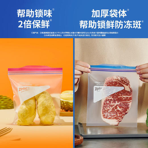 MM 山姆 密保诺（Ziploc）密实袋家庭超值装260个（双链密实袋中号160个+冷冻双链密实袋中号100个） 商品图3