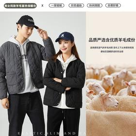 现货直发【DR明星同款情侣外套】羊毛绗缝 长袖一衣多穿时尚叠穿内搭保暖匠心细节圆领包边 双侧口袋