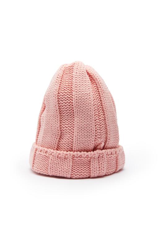 SUMMER & SAGE 粉色卷边针织帽 5855 商品图1