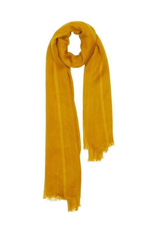 SUMMER & SAGE 黄色防风流苏围巾 6175 商品图1