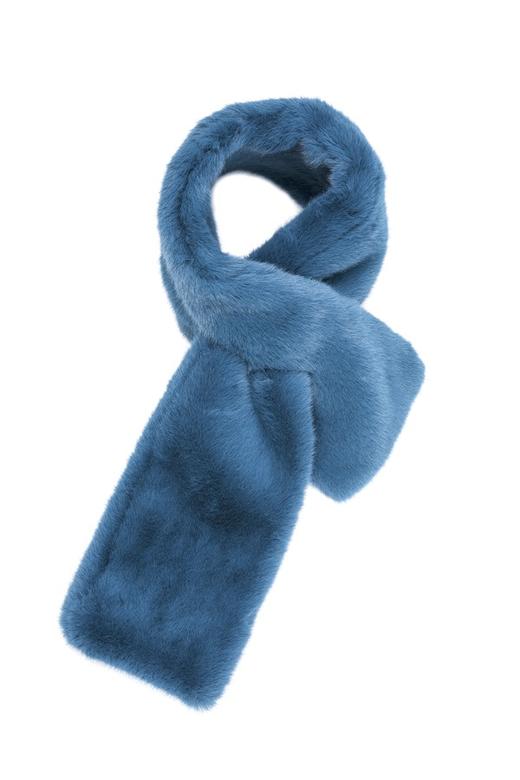 OCTAVIA 蓝色短毛围巾 5303 商品图1