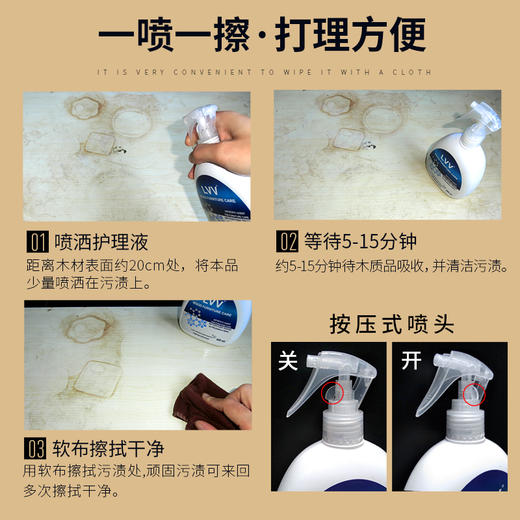 111LVV波兰进口家具清洁护理剂木器家具护理液木板桌子去污 商品图2