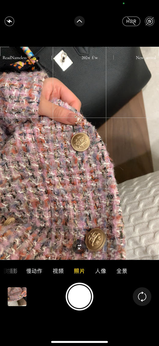 Read Nameless /新西兰进口纱线混粉羊毛夹棉小香外套 2024/11/7 商品图9