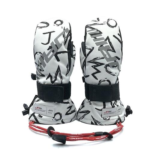 【断码三折】JR/嘉锐森J灵动系列内护掌防护连指滑雪手套卡通白色儿童款  JM-22K1309 商品图0