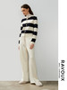 264099907撞色宽条纹羊绒开衫 商品缩略图2