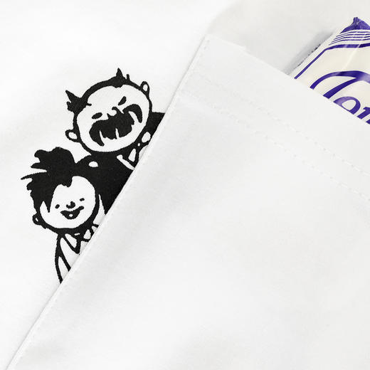 【人文之宝】父与子系列T恤（白色口袋款） 商品图2