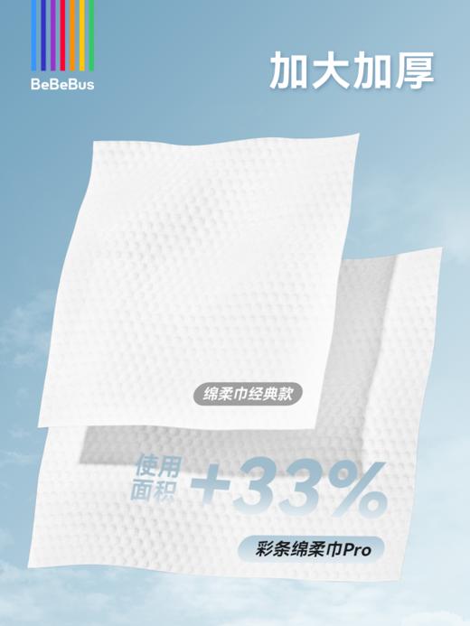 BeBeBus彩条绵柔巾Pro 60抽*9包【福利拼团】 商品图5