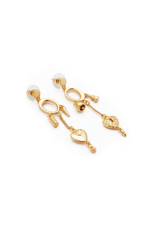 OUDAL奥黛儿 不对称复古宫廷风耳环 5777 商品图3