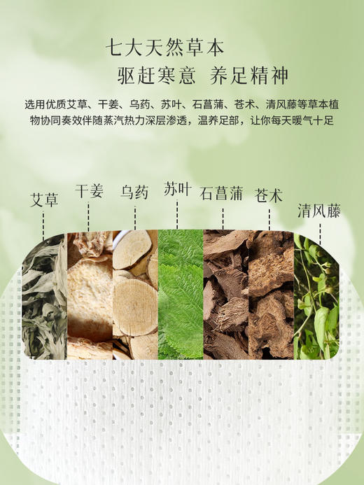 后辰暖足贴女脚底贴艾草排寒调理身体发热脚贴热敷贴 商品图2