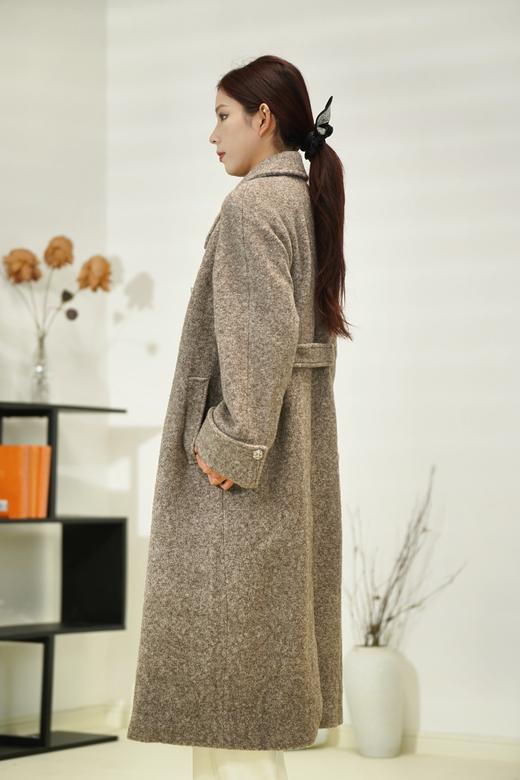 【M1】AM 翻领单长款气质大衣6D8315200 商品图1