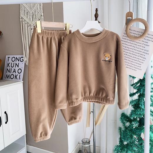 【索菲文奥粒绒儿童家居服套装】🌟双面加厚，软软糯糯⚠️商场大几百的品质！男女宝同款，🤗宝贝的冬天保暖神器🔥 商品图3