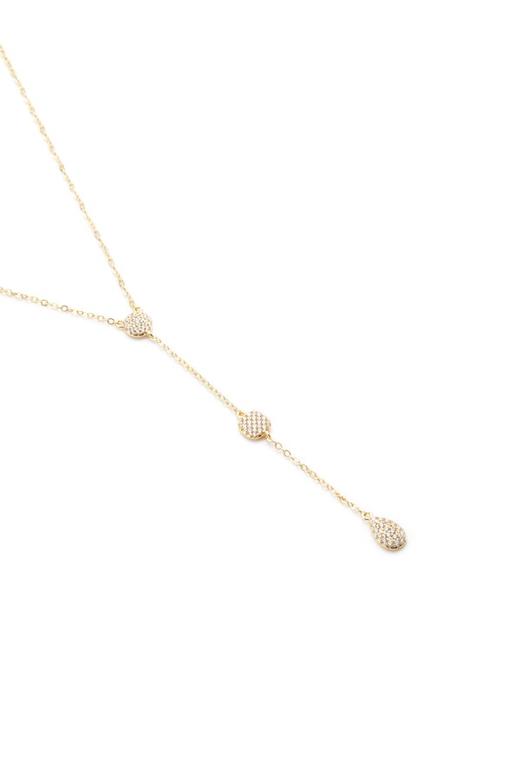 OCTAVIA 锆石吊坠Y字形长项链 6309 商品图2