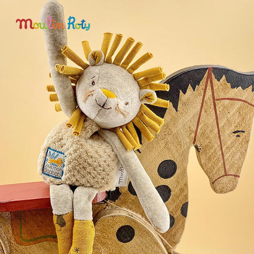 Moulin Roty 灰色小驴手摇铃 启蒙玩偶 适用年龄0岁以上 内置摇铃 柔软绒布 森林里的红苹果树系列 法国品牌-675005 商品图5