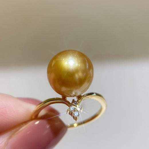 钻石菲律宾金珠戒指 10.9mm 商品图1