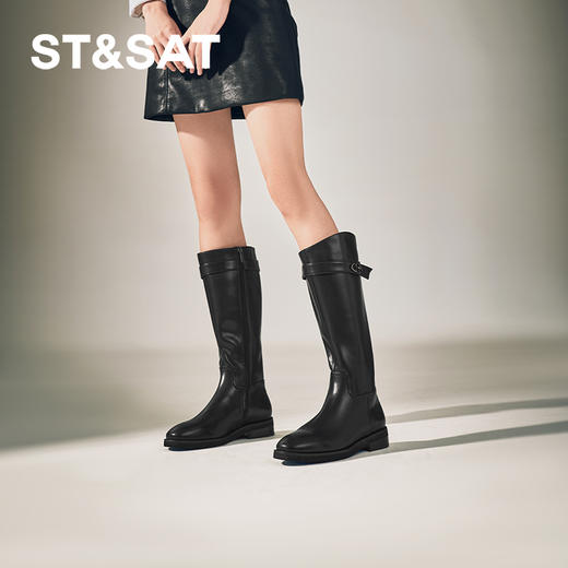 星期六时尚酷感英伦长筒骑士靴SSC4117486 商品图3