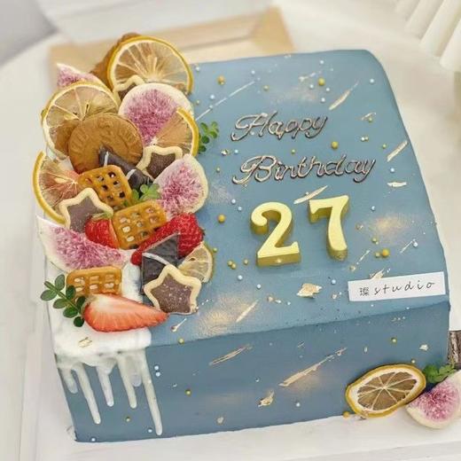 【方形复古水果蛋糕】送男神 商品图0