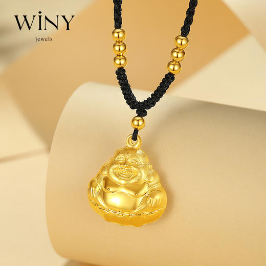 Winy999足银笑口常开项链送女友闺蜜节日生日礼物 商品图0