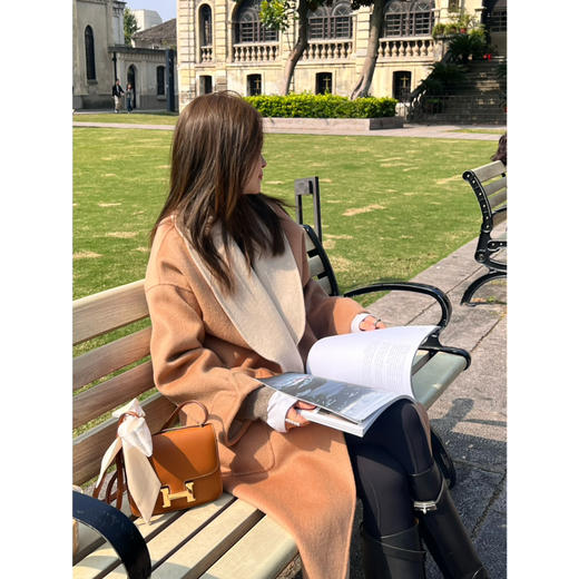 25特价 2411202    驼绒 双面大衣 商品图2