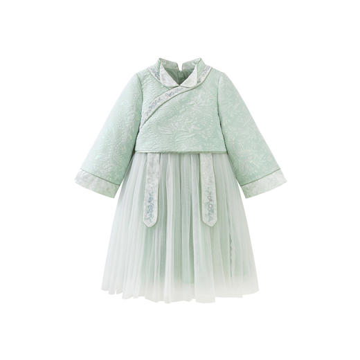 【新年季】迷你巴拉女童亲肤柔软新中式甜美网纱连衣裙拜年服 商品图4