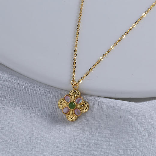 【宏艺珠宝】墨香幽梦·足金项链 商品图2